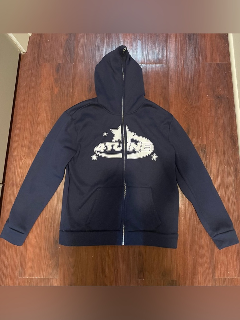 4TUNE Men's Navy Full-Zip Hoodie